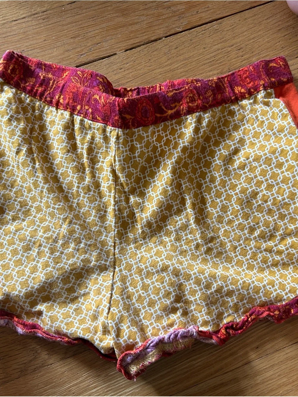 Matilda Jane Fuchsia Floral Tank with Yellow Patterned Shorts